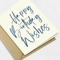 Birthday Wishes Greeting Card All Cards Leslie Store