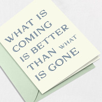 What is Coming Greeting Card All Cards Leslie Store