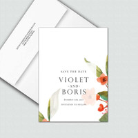 Violet Save the Date Cards wholesale wedding planner affiliate program leslie store