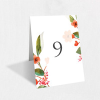 Violet Table Numbers Table Number Leslie Stationery Store