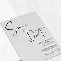 Anjeline Save the Date Cards save the date Leslie Store