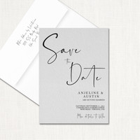 Anjeline Save the Date Cards wholesale wedding planner affiliate program leslie store