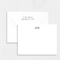 JFR Flat Notecard