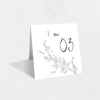 Heather Table Numbers