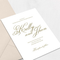 Kelly Wedding Invitations One Layered Leslie Store