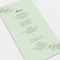 Ellie Wedding Menu