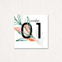 Jaqueline Table Numbers Table Number Stationery Store & Wedding Invitations by Leslie Store