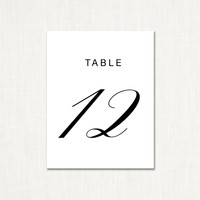Hayden Table Numbers elegant glitter thermography wedding planner Stationery Store & Wedding Invitations by Leslie Store wholesale