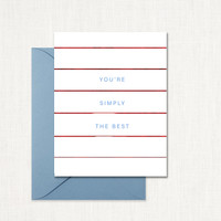 Simply The Best Greeting Card All Cards Leslie Store