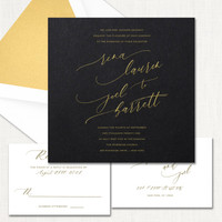 Rina Square Wedding Invitations elegant glitter thermography wedding planner Stationery Store & Wedding Invitations by Leslie Store wholesale