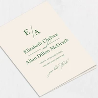 Chelsea Wedding Programs