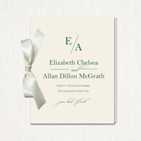 Chelsea Ribbon Wedding Programs elegant glitter thermography wedding planner Stationery Store & Wedding Invitations by Leslie Store wholesale