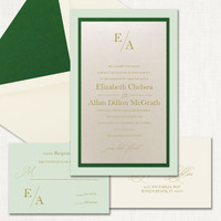 Chelsea Ecru Shimmer Wedding Invitations elegant glitter thermography wedding planner Stationery Store & Wedding Invitations by Leslie Store wholesale