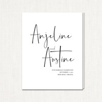 Anjeline Wedding Programs elegant glitter thermography wedding planner Stationery Store & Wedding Invitations by Leslie Store wholesale