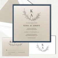 Keira Square Wedding Invitations elegant glitter thermography wedding planner Stationery Store & Wedding Invitations by Leslie Store wholesale