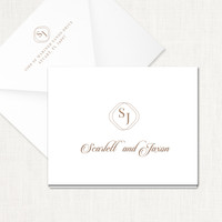 Scarlett Thank You Cards elegant glitter thermography wedding planner Stationery Store & Wedding Invitations by Leslie Store