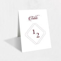 Scarlett Table Numbers