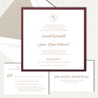 Scarlett Square Wedding Invitations elegant glitter thermography wedding planner Stationery Store & Wedding Invitations by Leslie Store