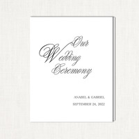 Anabel Wedding Programs elegant glitter thermography wedding planner Stationery Store & Wedding Invitations by Leslie Store wholesale