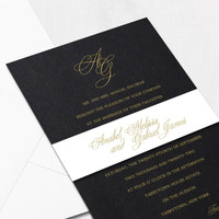 Anabel Wedding Invitations One Layered Leslie Store
