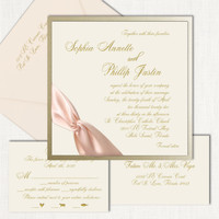 Sophia Square Ribbon Wedding Invitations All Wedding Invitations Leslie Store