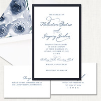 Holliston Navy Wedding Invitations elegant glitter thermography wedding planner Stationery Store & Wedding Invitations by Leslie Store wholesale