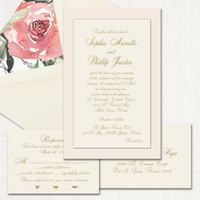 Sophia Blush Wedding Invitations elegant glitter thermography wedding planner Stationery Store & Wedding Invitations by Leslie Store wholesale
