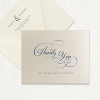Karen Thank You Cards elegant glitter thermography wedding planner Stationery Store & Wedding Invitations by Leslie Store wholesale