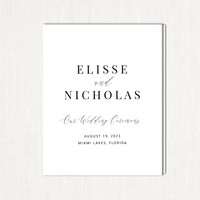 Elisse Wedding Programs elegant glitter thermography wedding planner Stationery Store & Wedding Invitations by Leslie Store wholesale