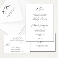 Ashley Wedding Invitations elegant glitter thermography wedding planner Stationery Store & Wedding Invitations by Leslie Store wholesale