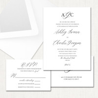 Ashley Wedding Invitations elegant glitter thermography wedding planner Stationery Store & Wedding Invitations by Leslie Store wholesale