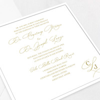 Courtney Square Wedding Invitations Two Layered Leslie Store