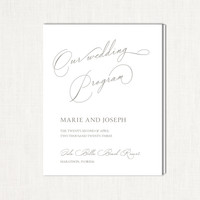Courtney Wedding Programs All Wedding Programs Leslie Store