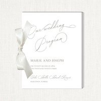 Courtney Ribbon Wedding Programs All Wedding Programs Leslie Store
