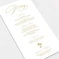 Courtney Wedding Menu Wedding Menu Leslie Store