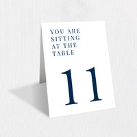 Evelyn Table Numbers