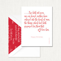 Birthday Blessing Greeting Card KJV CARDS Leslie Store