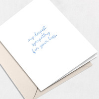 My Deepest Sympathy Greeting Card All Cards Leslie Store