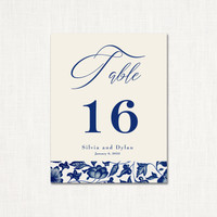 Silvia Table Numbers Table Number Stationery Store & Wedding Invitations by Leslie Store