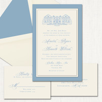 Amelia Ecru Wedding Invitations Three Layered Stationery Store & Wedding Invitations by Leslie Store
