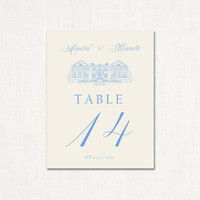 Amelia Table Numbers Table Number Stationery Store & Wedding Invitations by Leslie Store