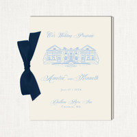 Amelia Ribbon Wedding Programs Wedding Programs Stationery Store & Wedding Invitations by Leslie Store