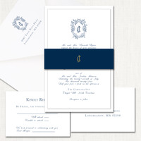 Catherine Belly Band Wedding Invitations Two Layered Stationery Store & Wedding Invitations by Leslie Store