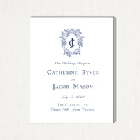 Catherine Wedding Programs Wedding Programs Stationery Store & Wedding Invitations by Leslie Store