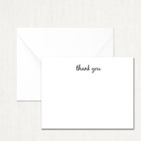 Thank You, Script Note Set Stationery Boxed Note Sets Stationery Store & Wedding Invitations by Leslie Store