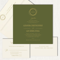 Alexandra Square Wedding Invitations One Layered Leslie Store