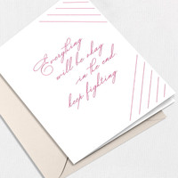 Everything Will be Okay at The End Greeting Card All Cards Leslie Store