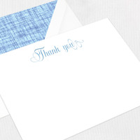 Blue Crypton Thank You Note Set