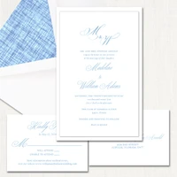Madeline White Wedding Invitations Two Layered Stationery Store & Wedding Invitations by Leslie Store