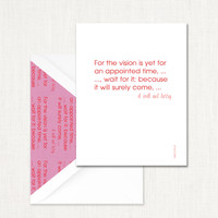 It Will Surely Come Greeting Card KJV CARDS Leslie Store